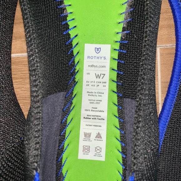 Rothy’s Maritime Navy Blue Flats Round Toe Shoes 7 - Picture 4 of 6